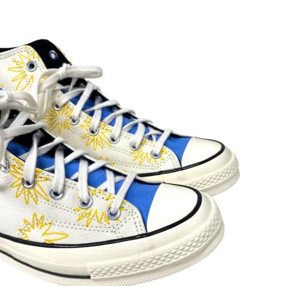 Converse Chuck Taylor 70 All Star High Top White Canvas Men’s Sneakers 172863C - Picture 11 of 12